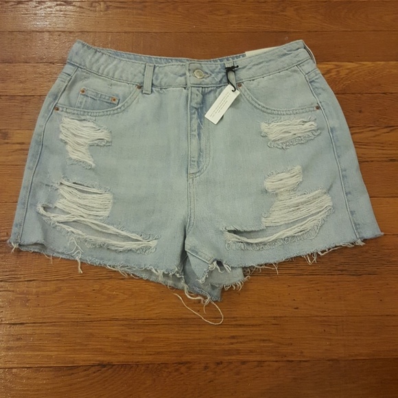 Topshop Pants - NWT Topshop Moto MOM high waisted shorts